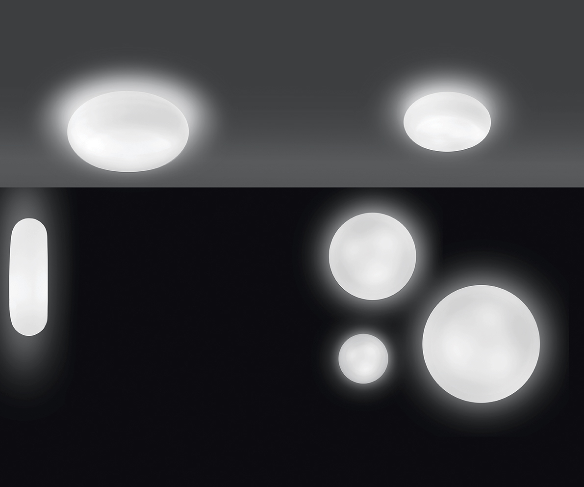 Itka 20 mur/plafond blanc Artemide
