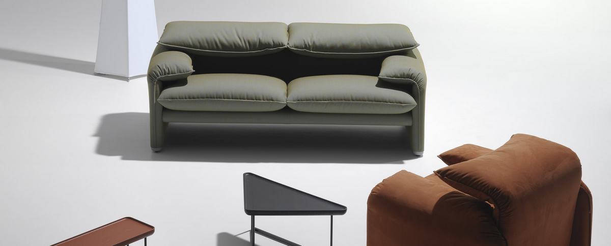 675 Maralunga sofa biplace Cassina