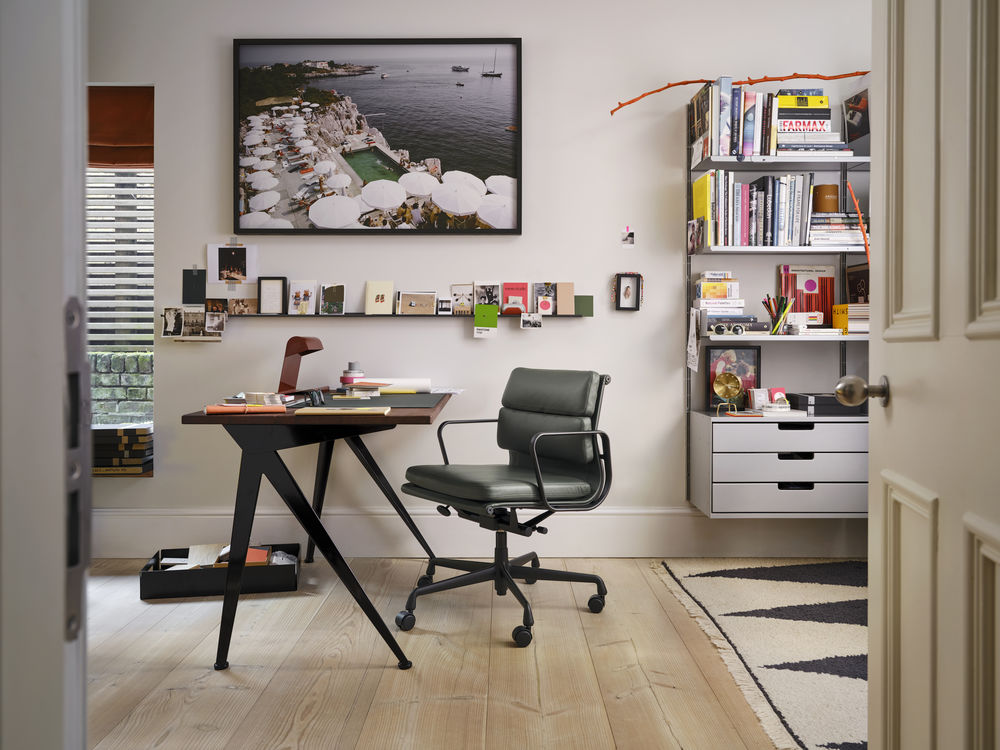 Siège de bureau Vitra Fauteuil de bureau sans accoudoirs EA105