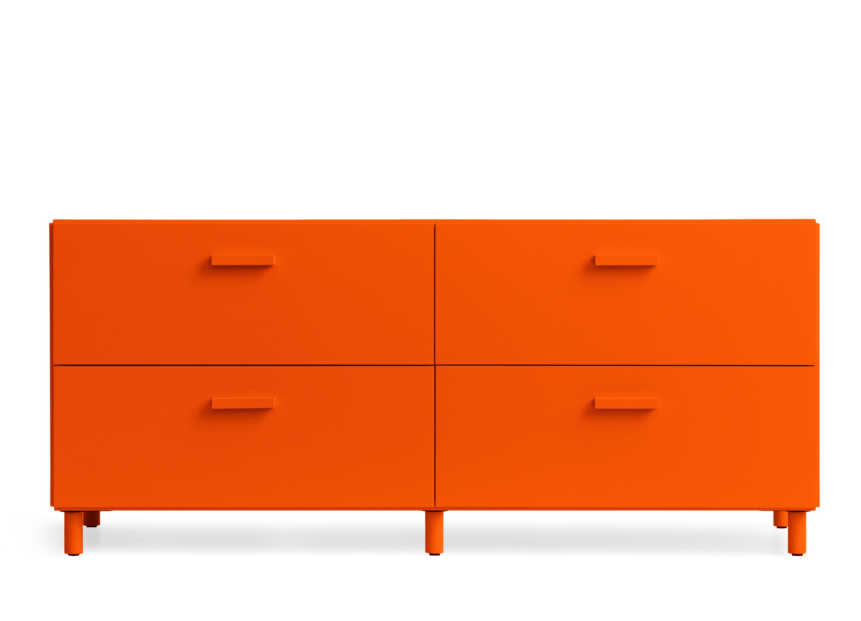 Relief Commode basse avec pieds orange String Furniture | Orange ...