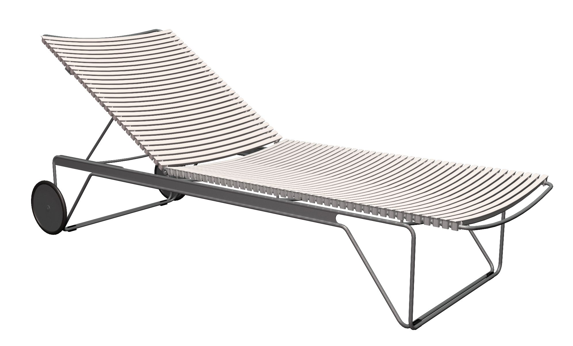 Click Chaise Longue ajustable Bain de soleil extérieur HOUE