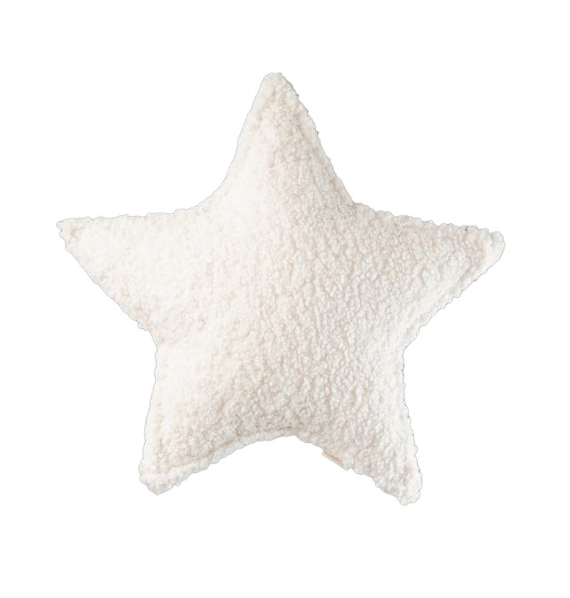 Coussin étoile pour enfants Wigiwama blanc crème