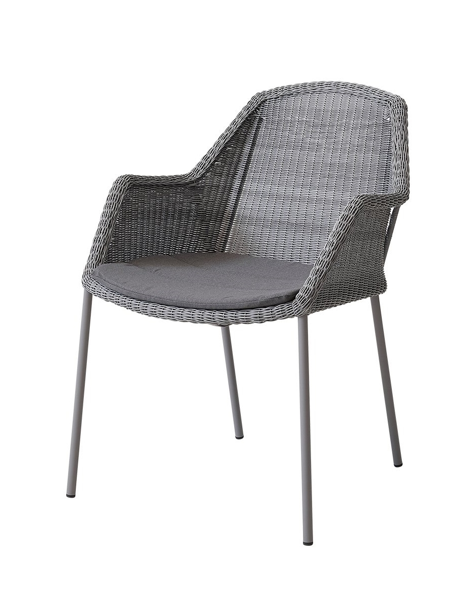 Breeze Chaise d'extérieur cadre à quatre pieds Cane-Line