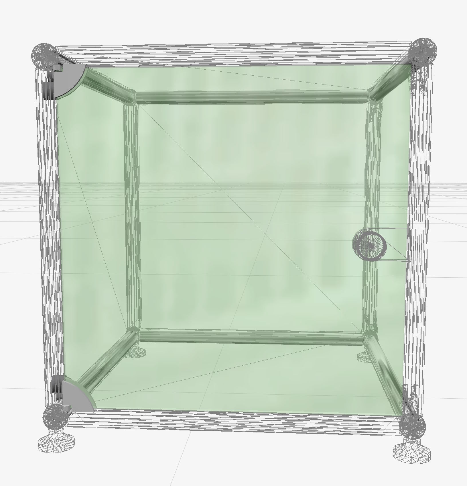 USM Haller 1x porte en verre avec kit de charnière chromé pièces de rechange OFFRE SPECIALE