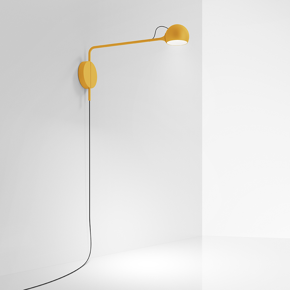 Ixa Applique murale Plug jaune Artemide