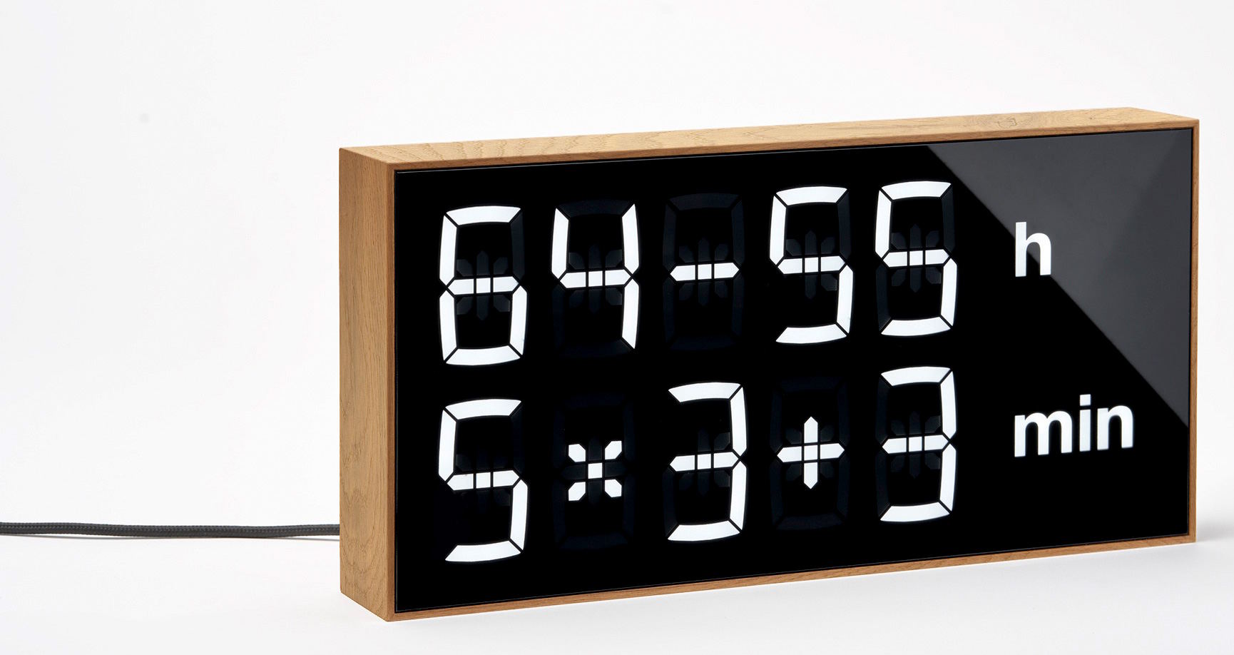 Horloge numérique LED / Horloge de table / Horloge murale / Horloge en chêne Albert Clock