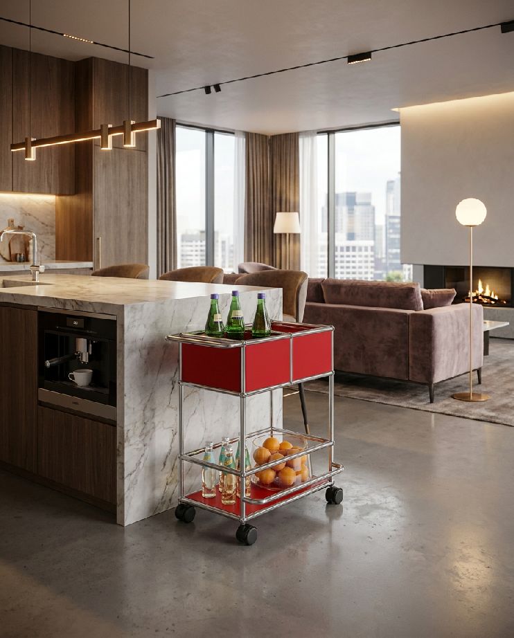 Chariot de bar USM Haller