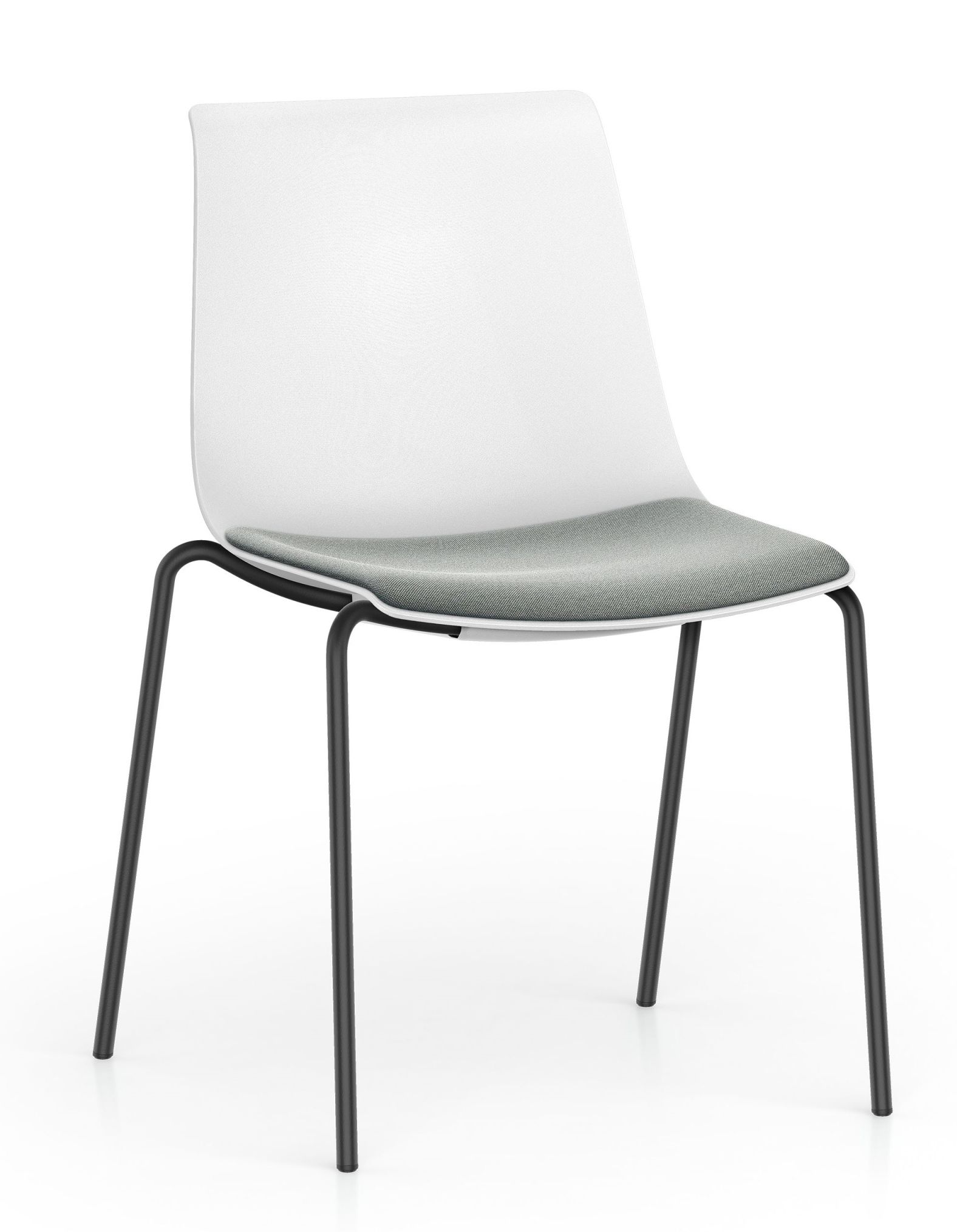  Shuffleis chaise visiteur 4 pieds avec assise rembourrée Interstuhl