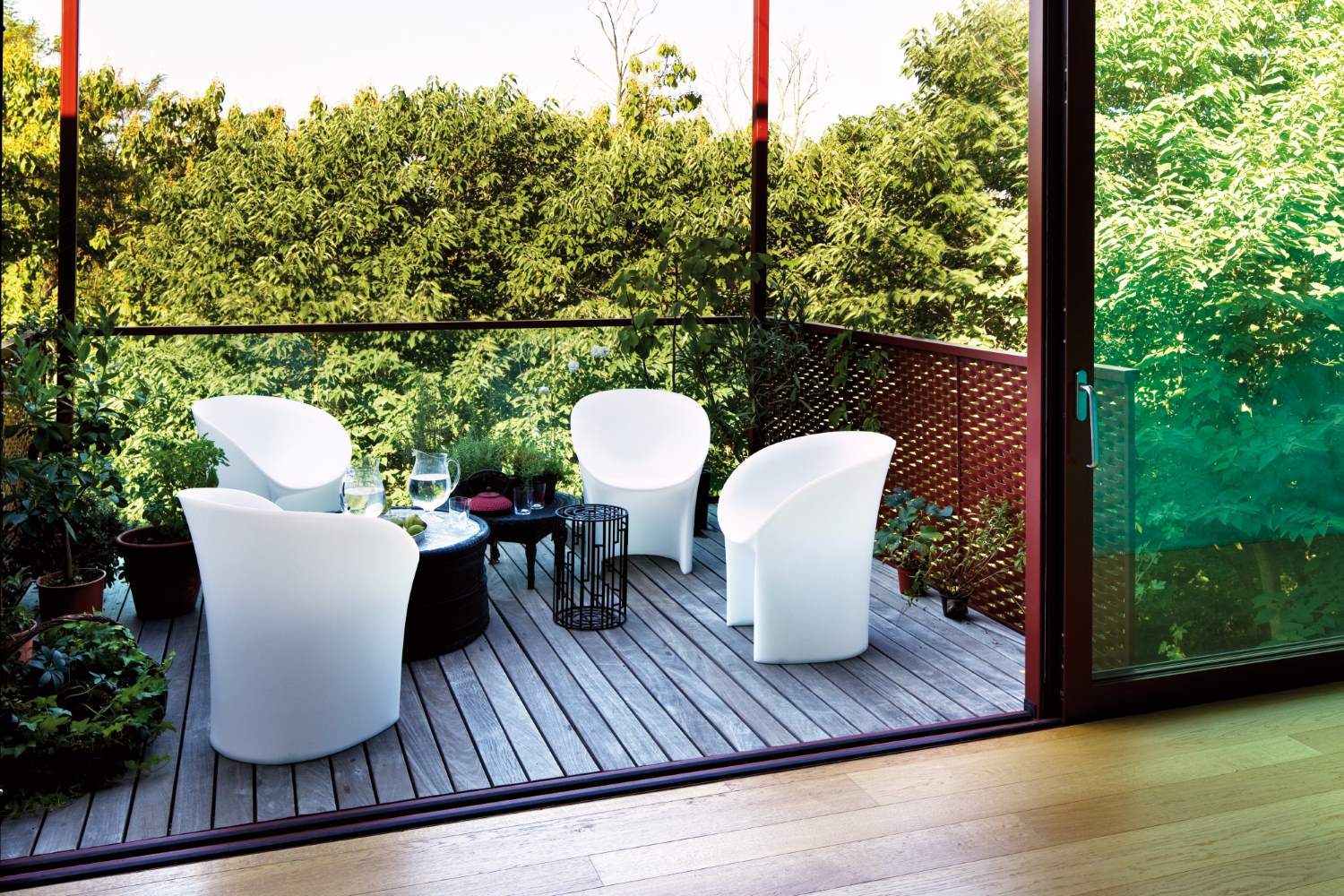 Moroso petit fauteuil Moon polyéthylène