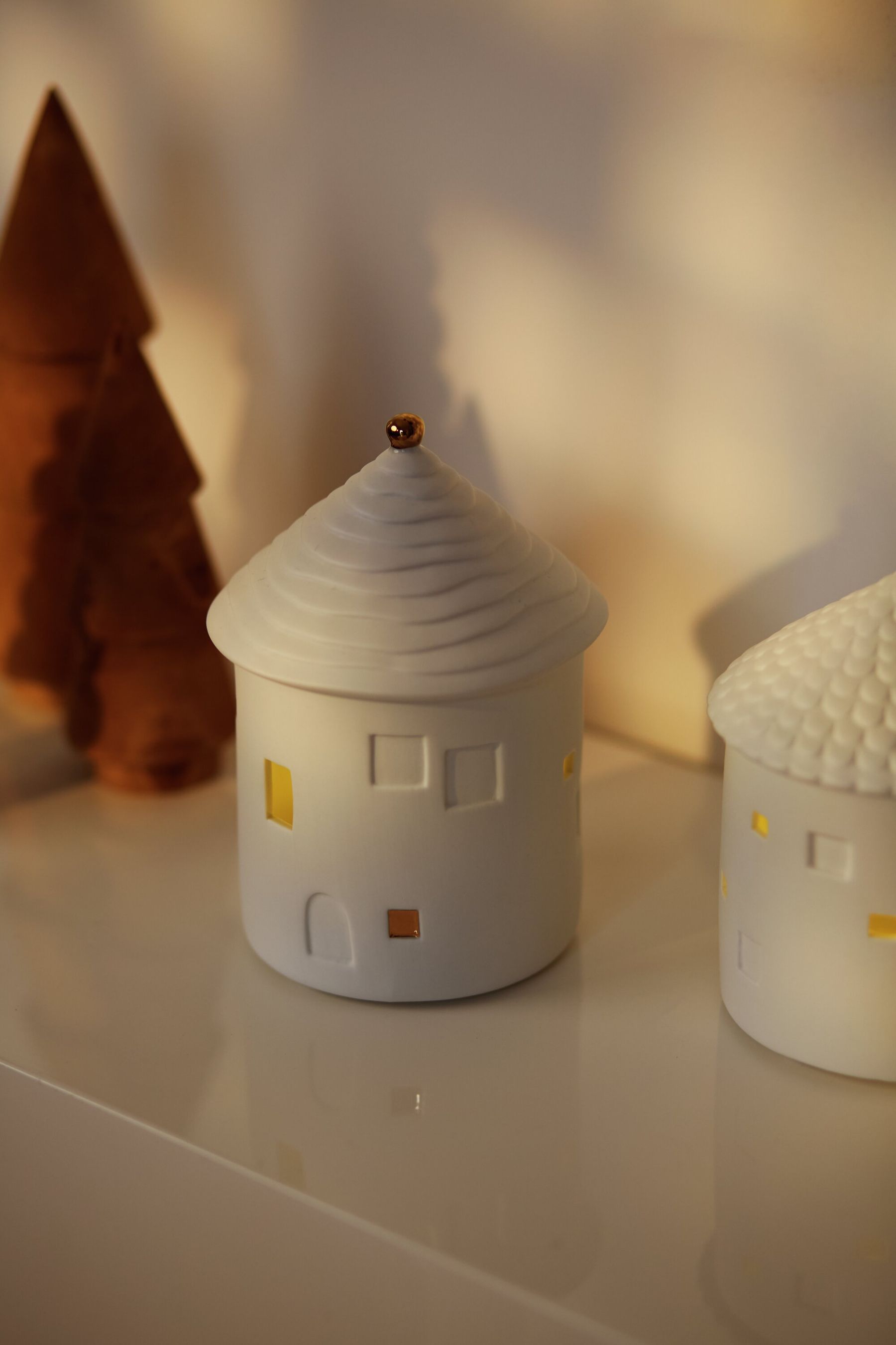 Roues sphériques pour maison lumineuse à LED