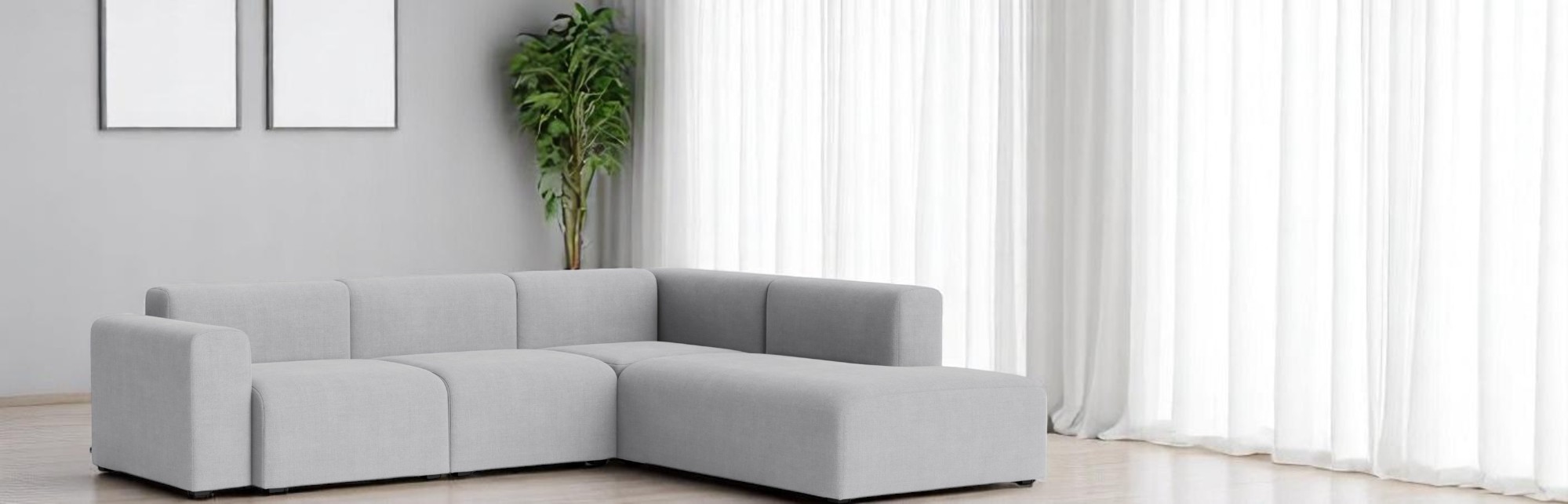 Mags Sofa Corner Combination 2 Low Armrest avec accoudoir à droite Hay