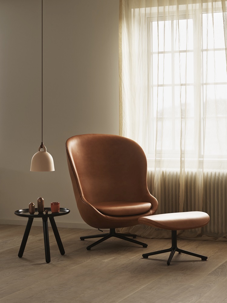 Hyg Lounge Chair High Swivel Fauteuil Normann Copenhagen