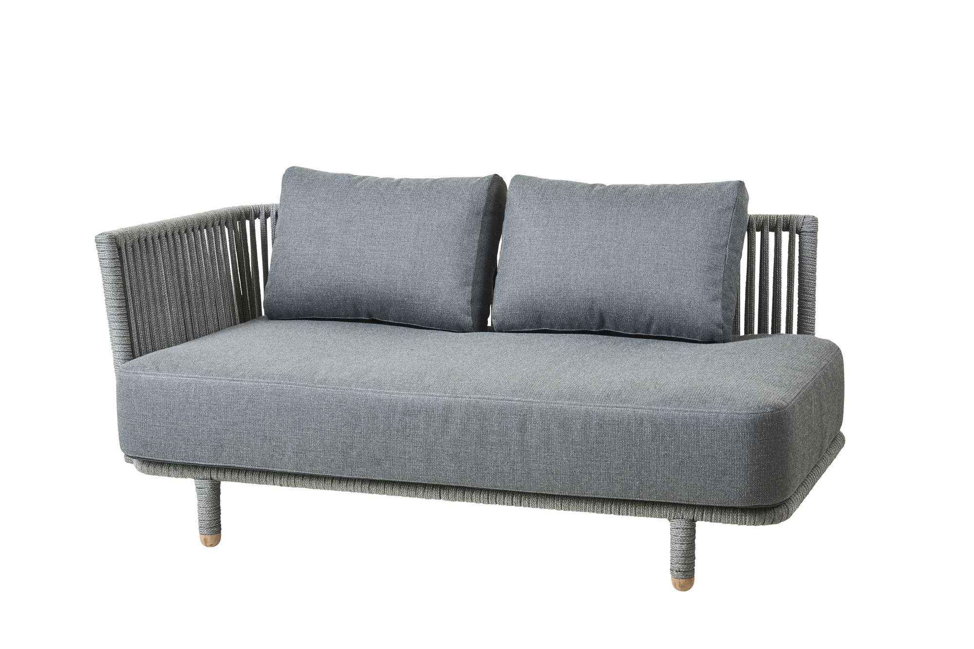Moments outdoor canapé 2 places droite Cane-Line