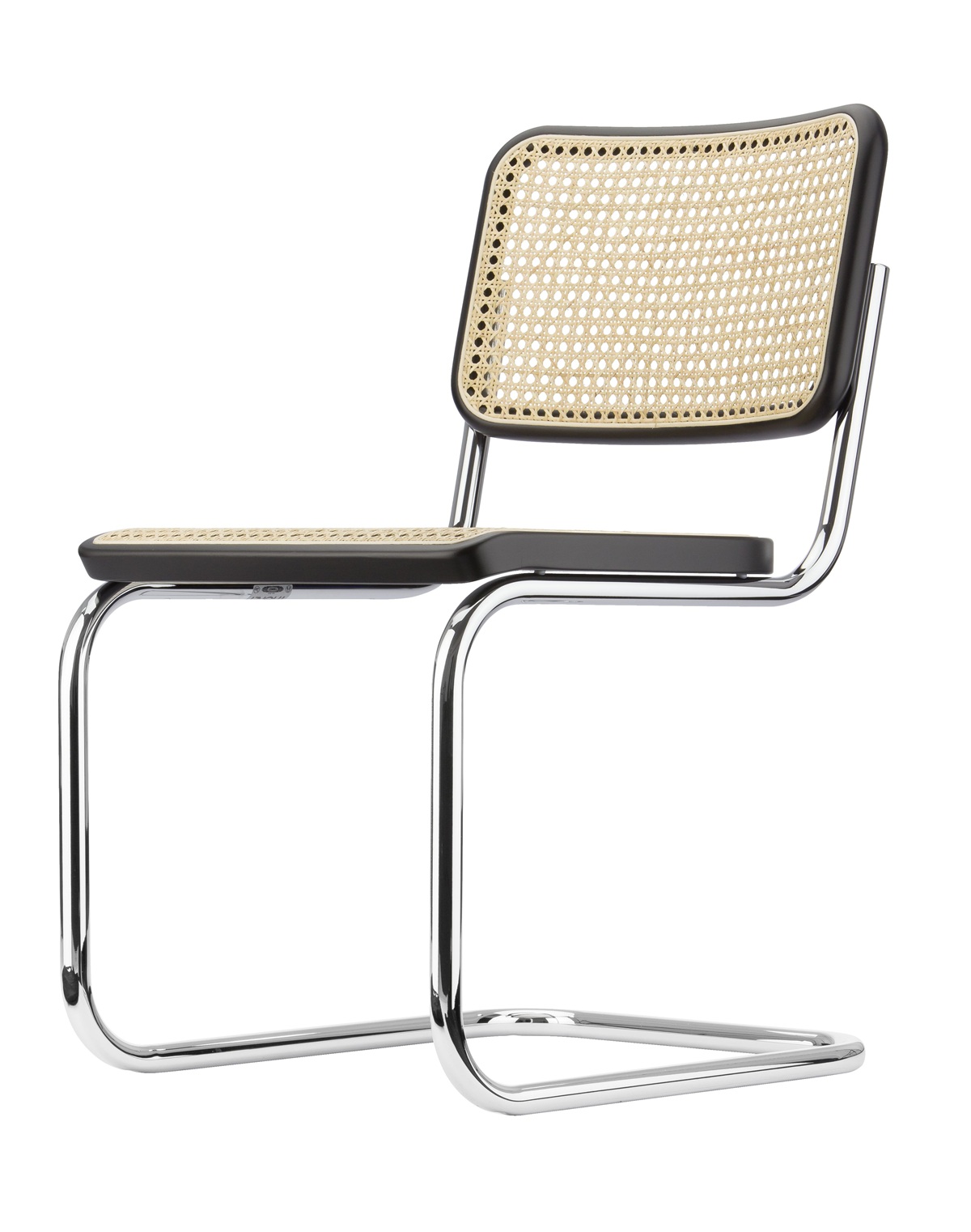 S 32 V Tube en acier Classique à bras oscillant libre CHROME / NOIR Thonet COMBINAISON PRÉFÉRÉE