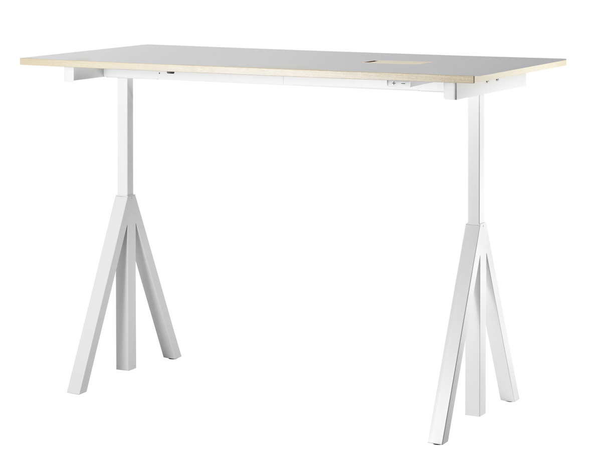 Works Bureau réglable en hauteur L140cm String Furniture