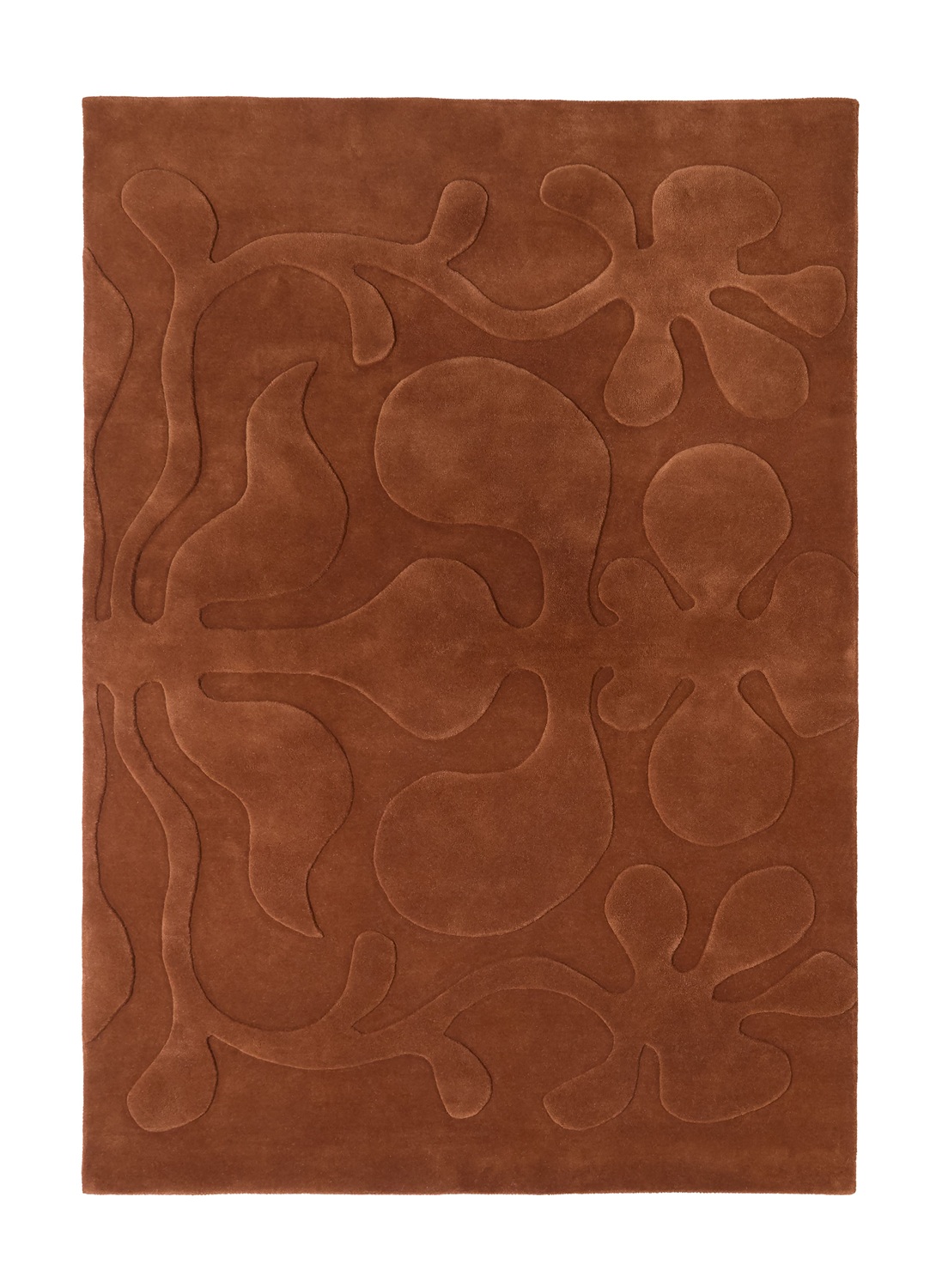 Lucia Eames Rooted Tapis Terracota Nanimarquina