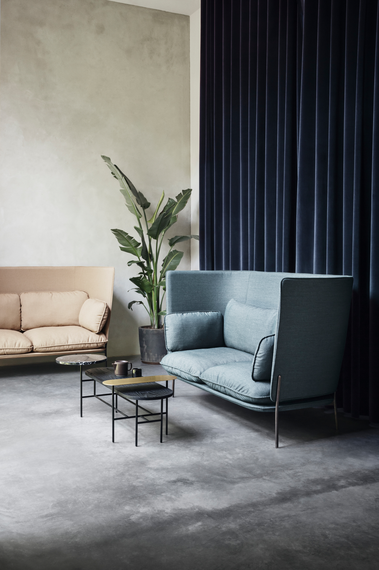 Cloud 3-Places Sofa Highback LN7 AndTradition