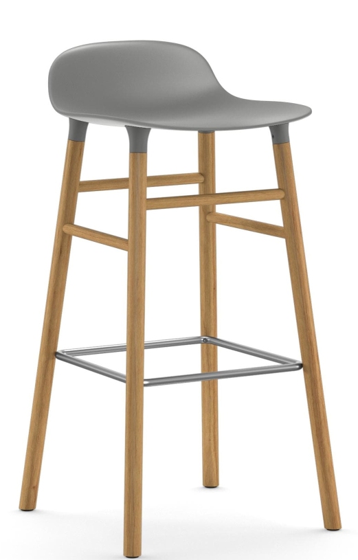 Form Barstool tabouret de bar H 75 cm Bois Normann Copenhagen