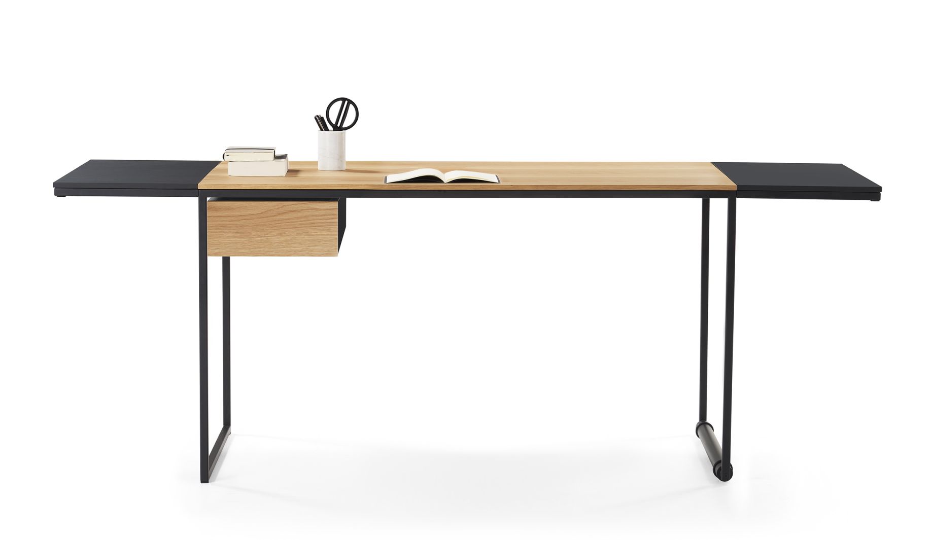 Macis Bureau avec tiroir, rallonges et tableau d'affichage Chêne Opinion Ciatti