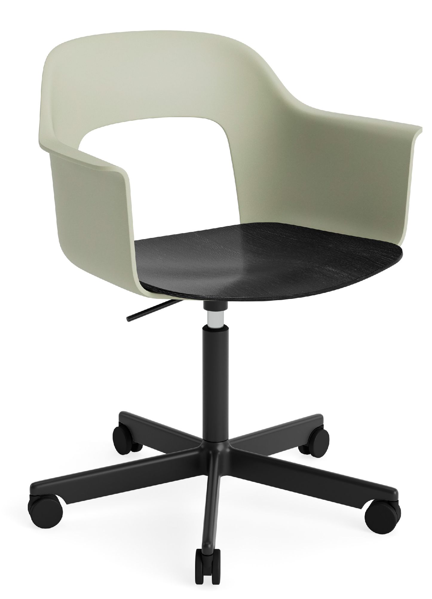 Layout Armchair 242 Fauteuil 4 pieds en étoile Vérin à gaz avec fonction pivotante Hay