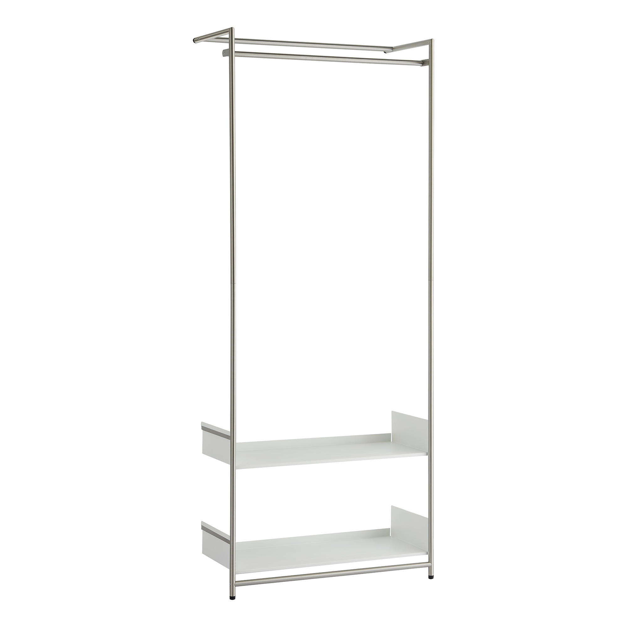 Comba Anlehngarderobe Mox Gestell chrom glanz Tablaren weiß