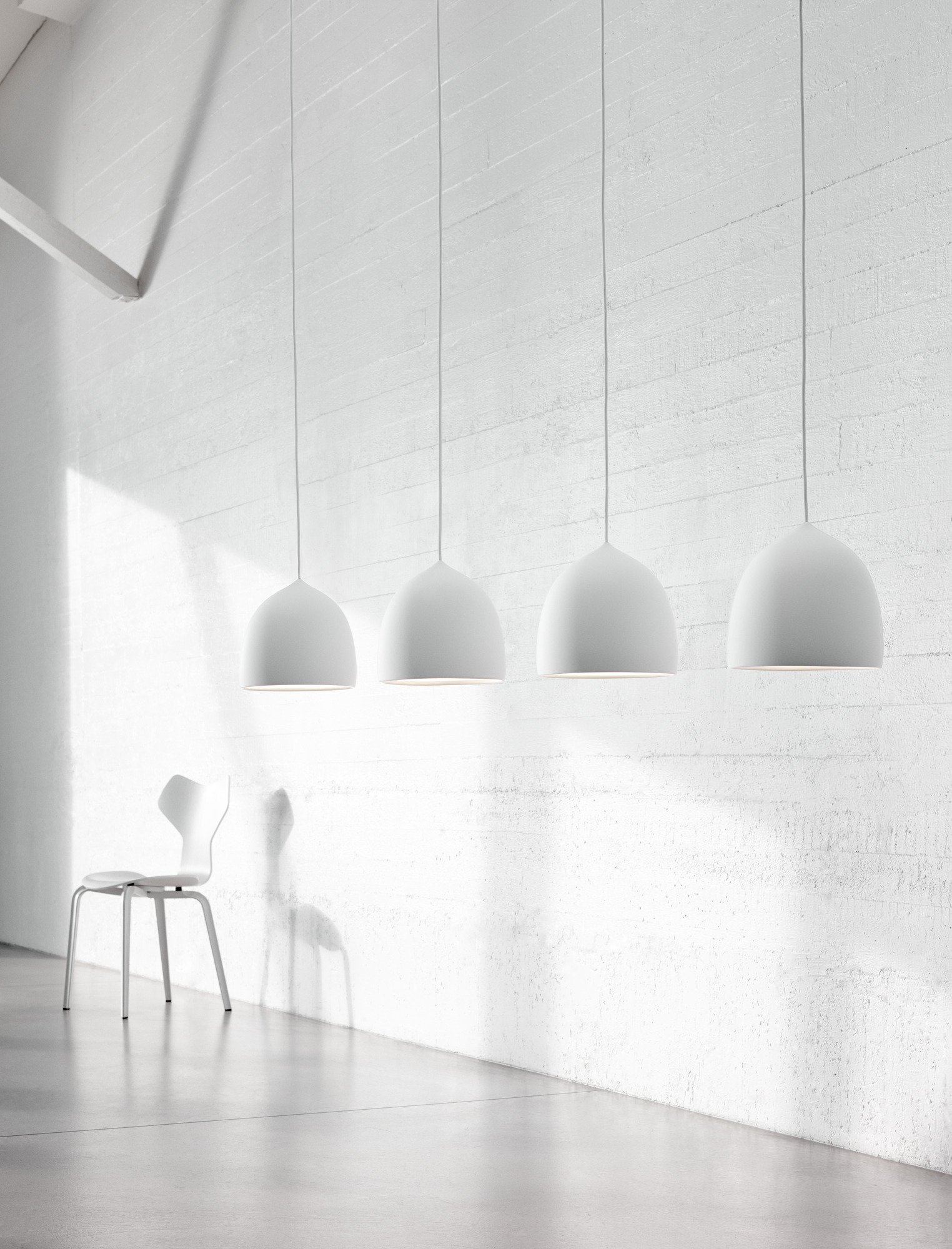 Suspence P1 Lampe à Suspension Fritz Hansen Blanc