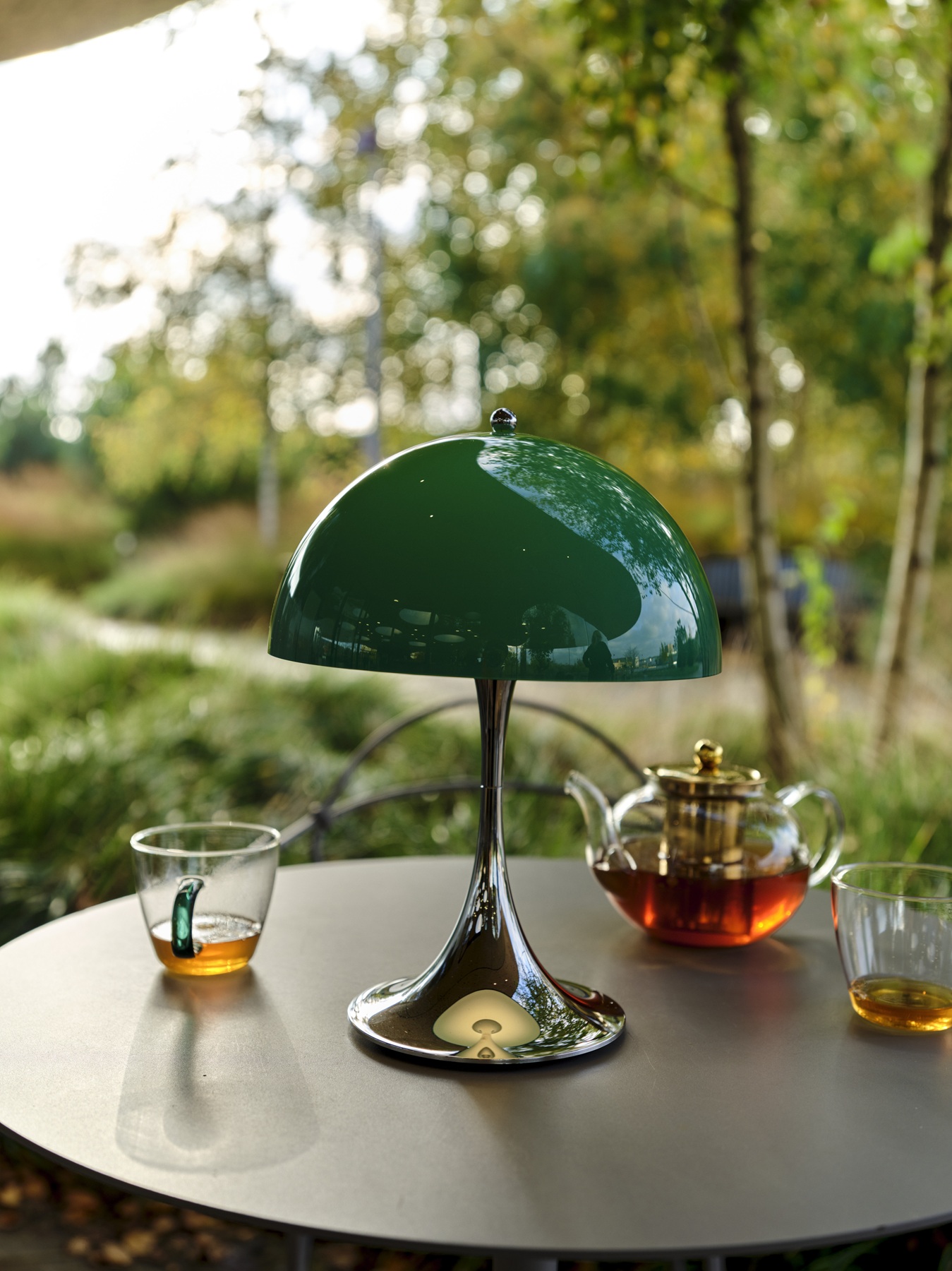 Panthella 250 Portable Chrome Lampe à batterie / lampe de table Louis Poulsen