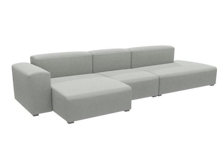 Mags Soft Sofa Low Armrest 3 places Combination 4 Hay
