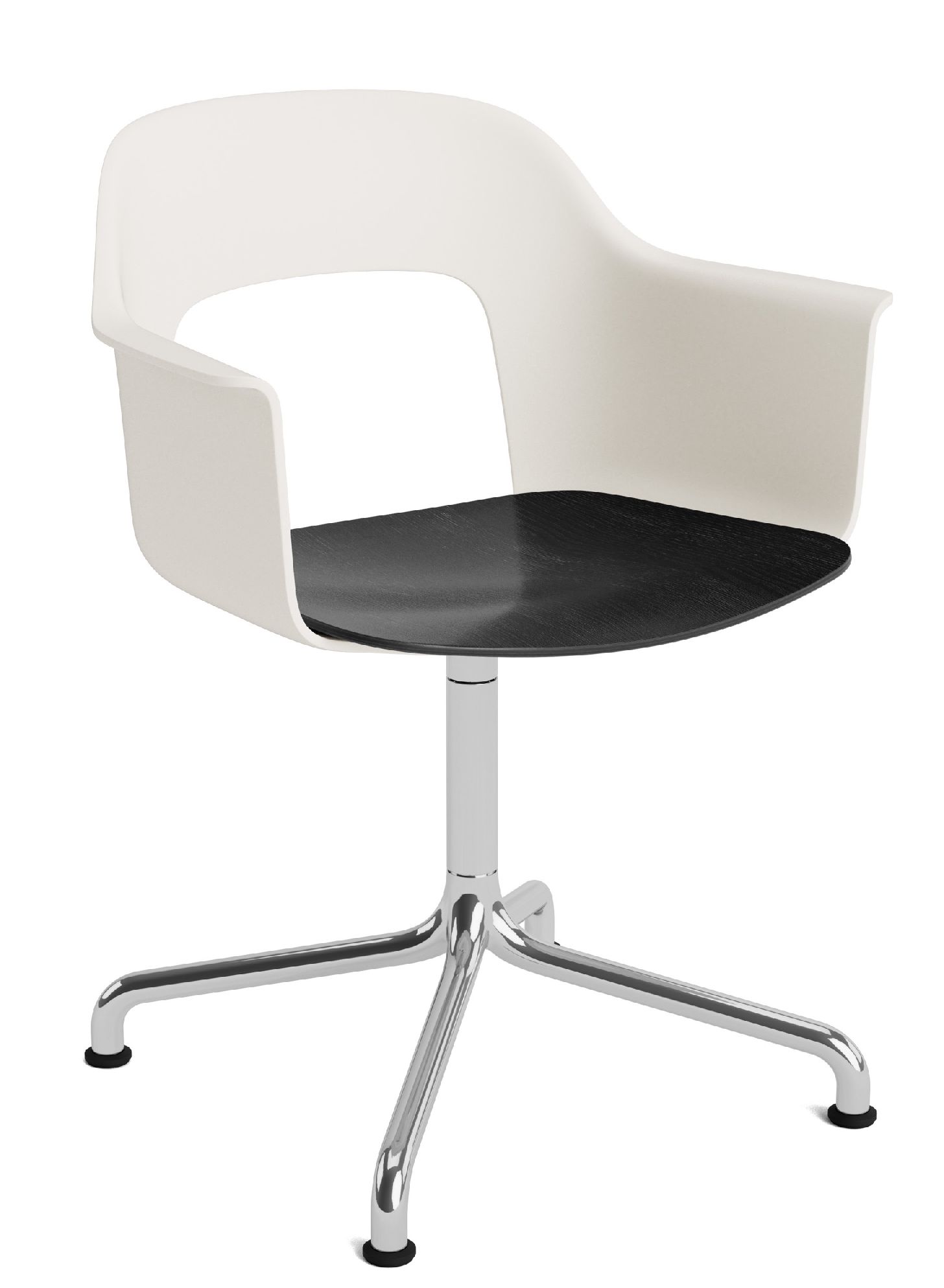 Layout Armchair 252 Fauteuil 4 pieds en étoile Pied pivotant avec base incurvée Hay  