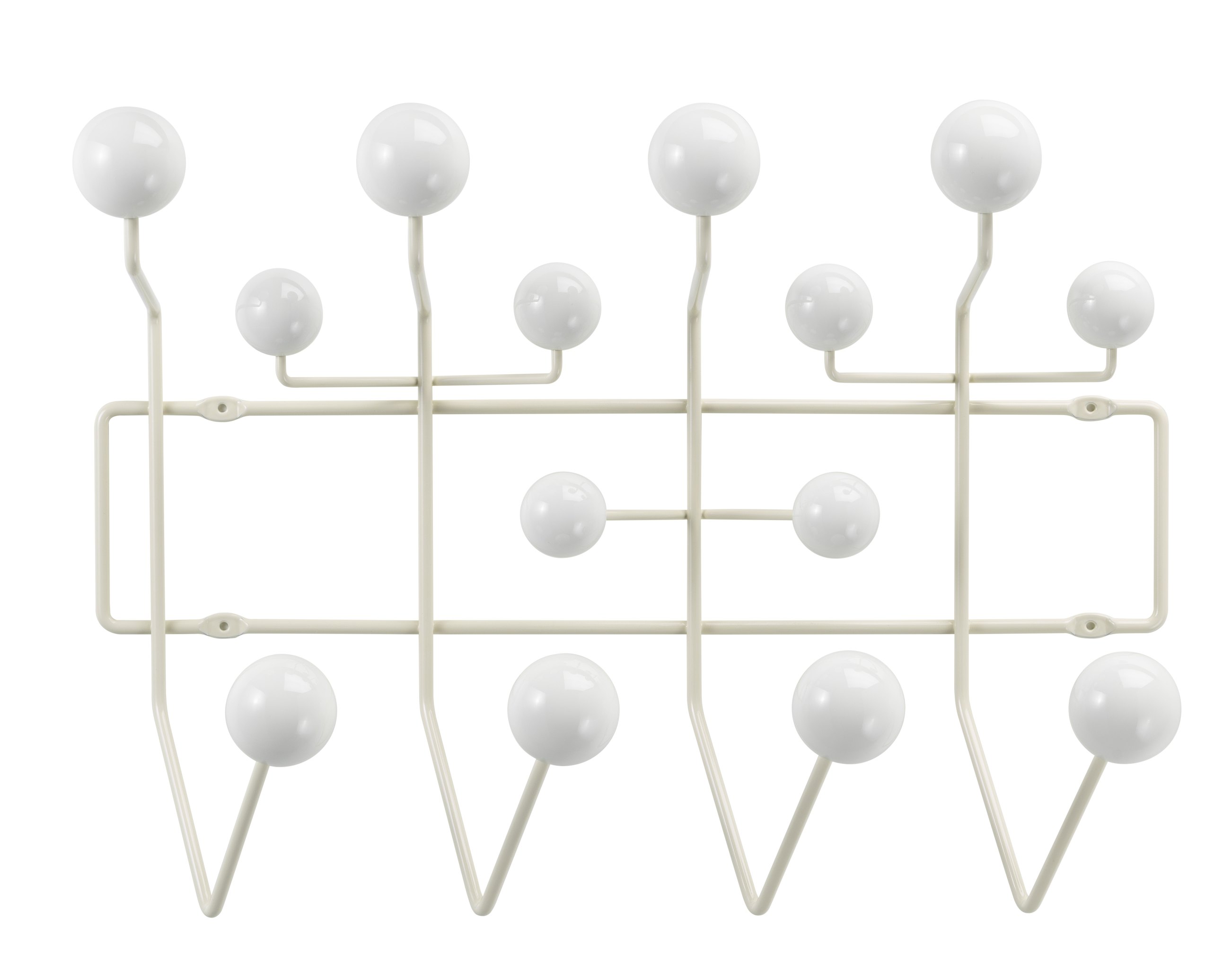 Eames Hang it all Porte-manteau Blanc chaud Vitra NOUVELLE VERSION 
