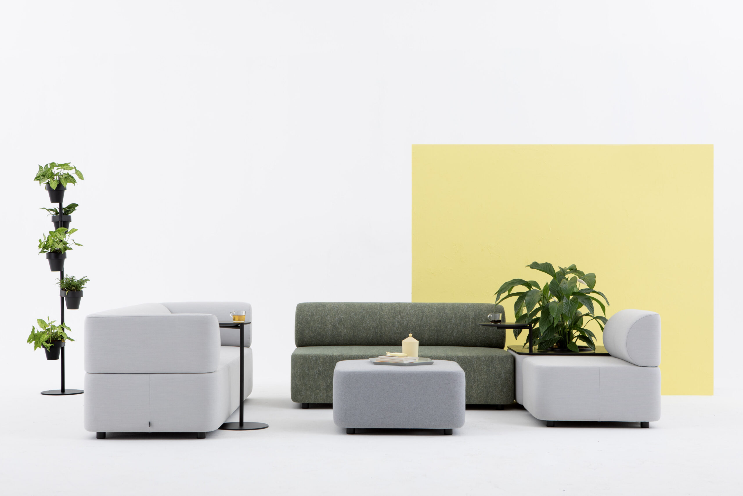 Mezza élément d'assise avec dossier Canapé Cascando 