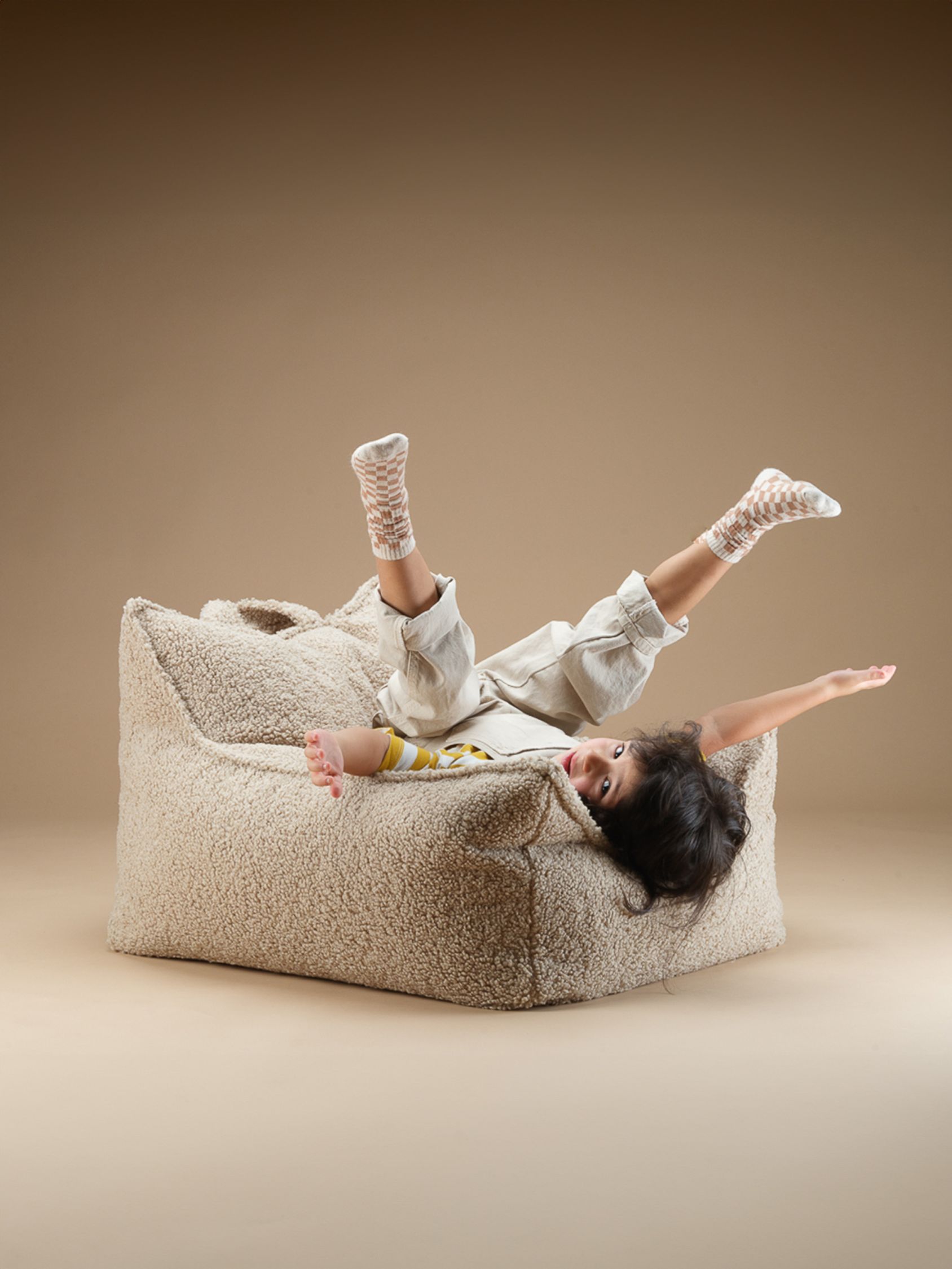 Fauteuil-sac en tissu Teddy Wigiwama