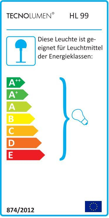 HL 99 / HL99 Lampe Pendentif avec Globe opale Tecnolumen Ø20 cm