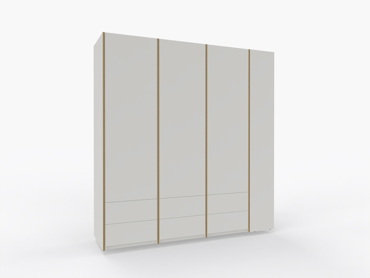 MODULAR PLUS Armoire combinée avec étagère annexe à droite L 212,2 cm Müller Möbelwerkstätten