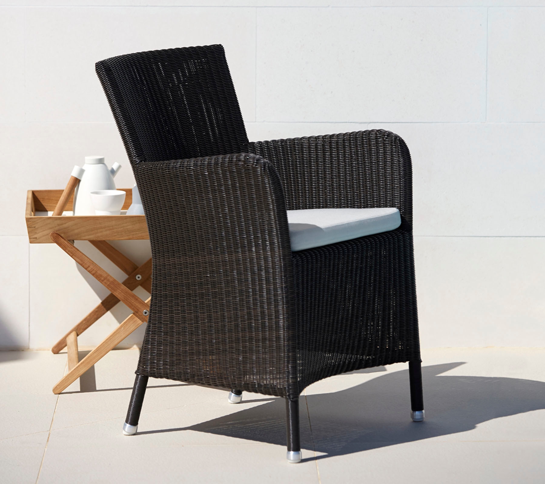 Hampsted coussin de siège de fauteuil blanc Cane-Line