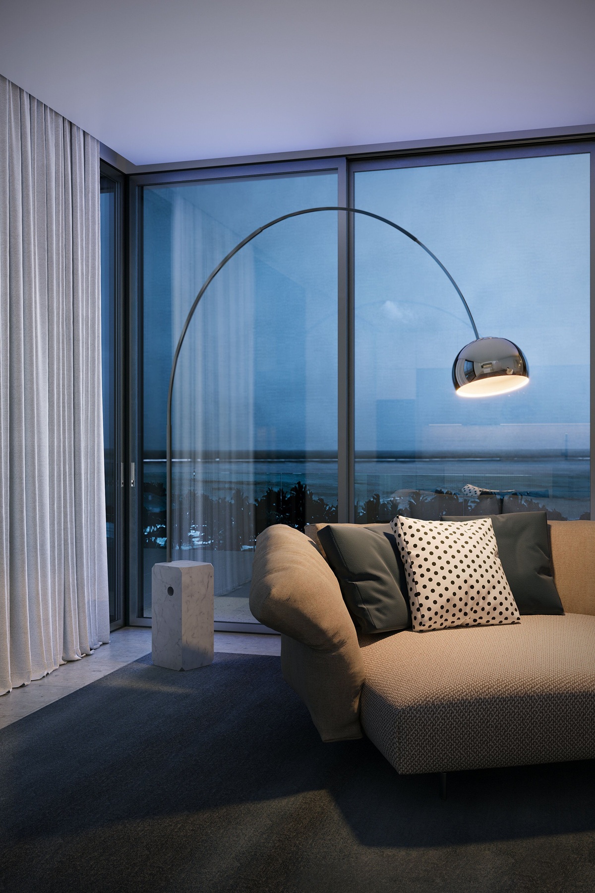 Arco Lampadaire Flos