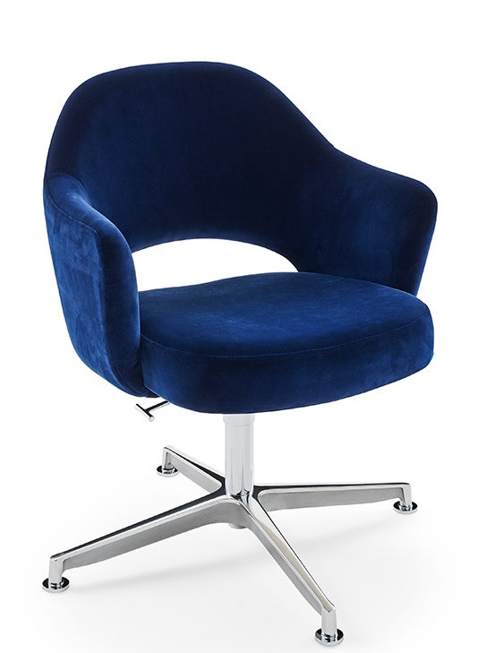 Saarinen Relax chaise de conférence 4-étoiles pied pivotant avec accoudoirs Knoll Interntional 