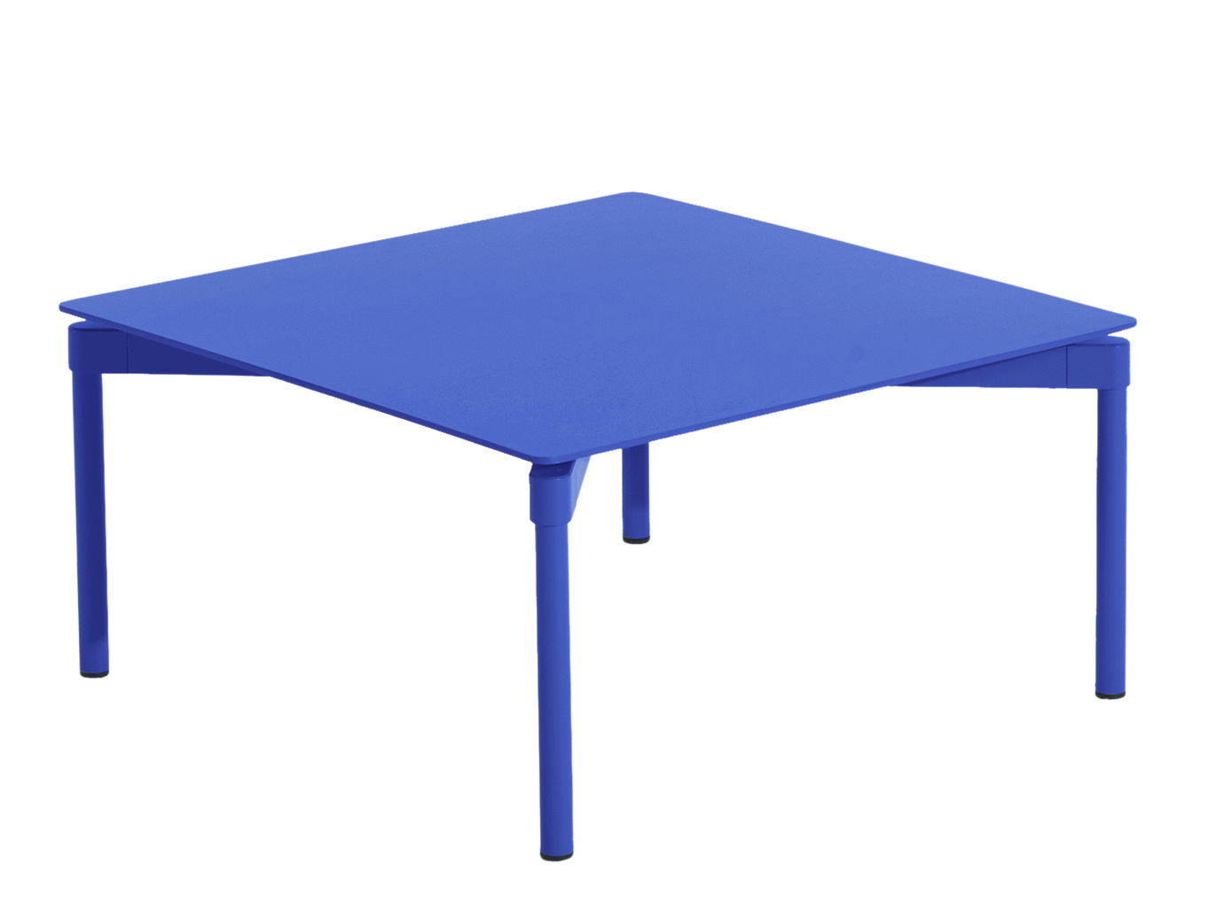 Blauer Fromme Coffee Table Couchtisch von Petite Friture, quadratisch und modern für Wohnzimmer.