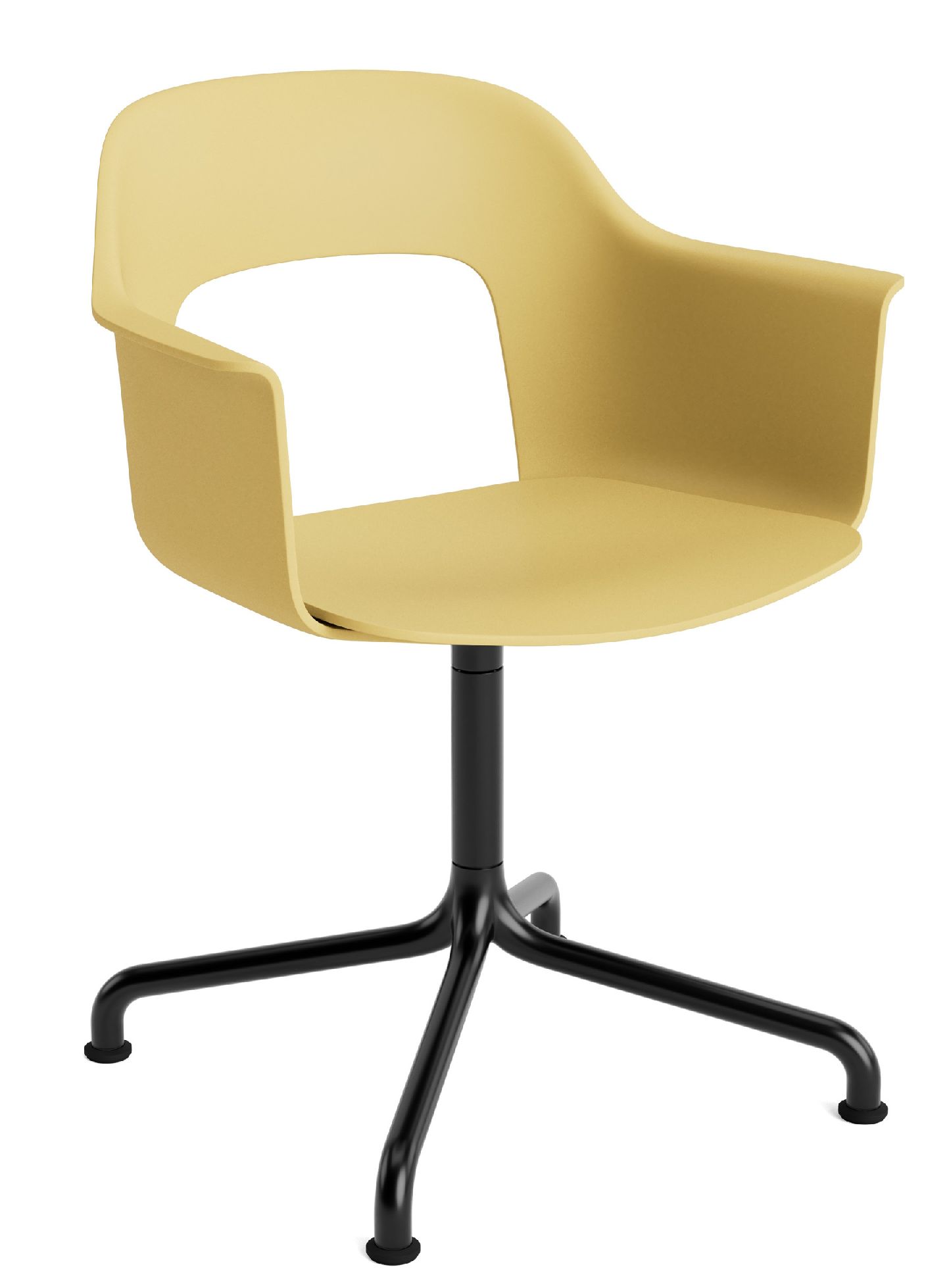 Layout Armchair 251 Fauteuil 4 pieds en étoile Pied pivotant avec base incurvée Hay  