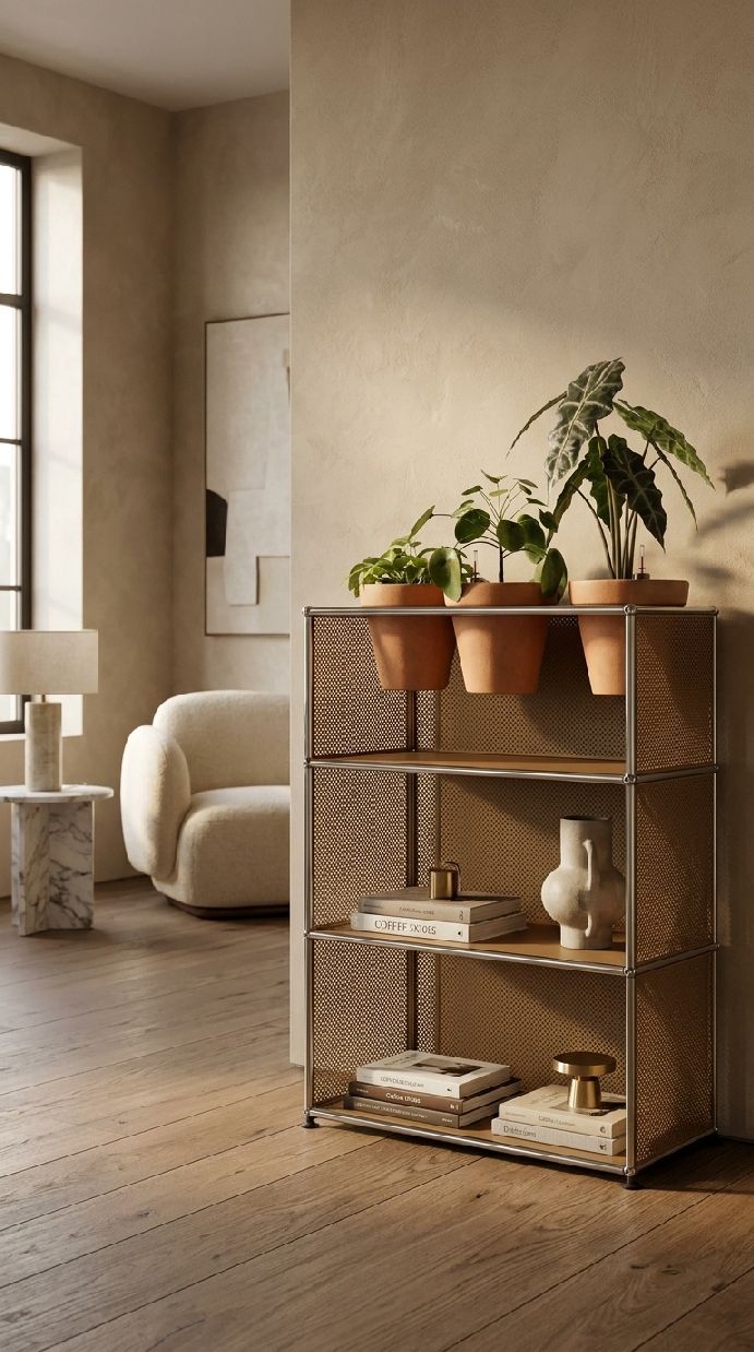 Buffet USM Haller M56 avec accessoires pour plantes - LIVRAISON RAPIDE