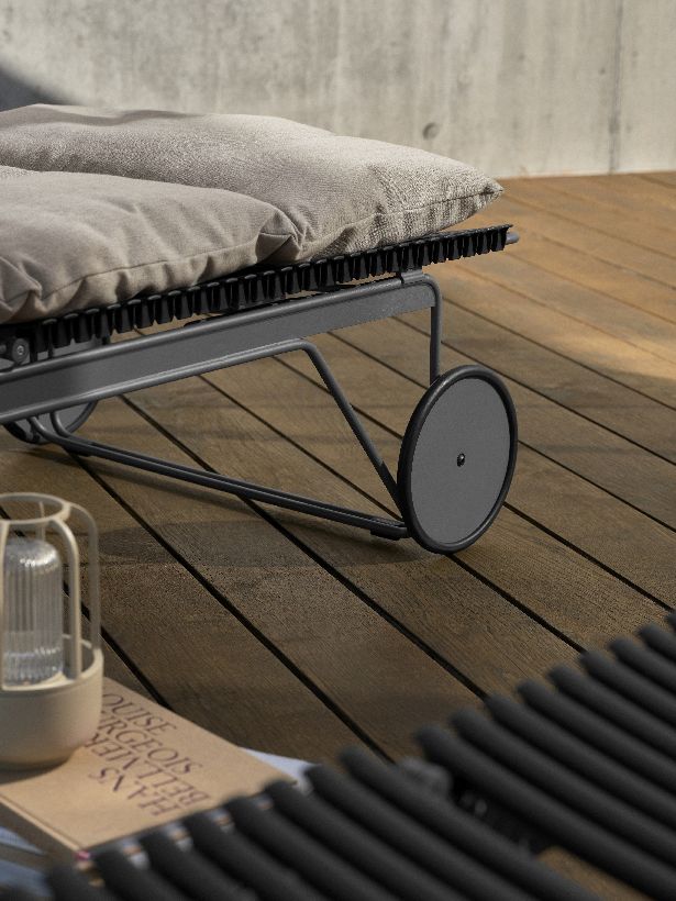 Click Chaise Longue ajustable Bain de soleil extérieur HOUE