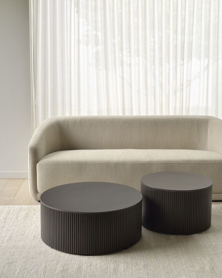 Roller Max Table Basse Round Mahogany Ethnicraft