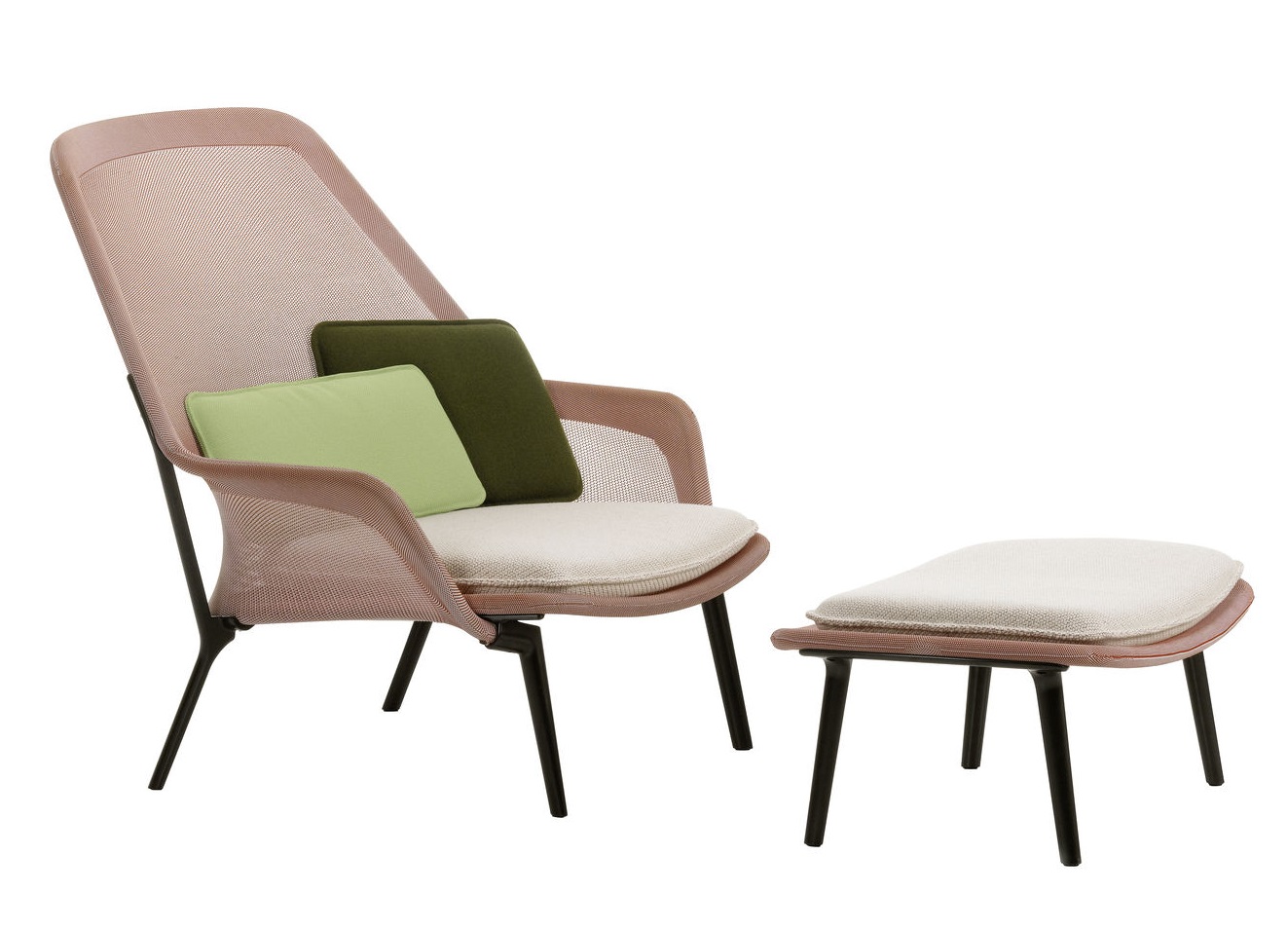 Slow Chair &amp; Ottoman Fauteuil Vitra