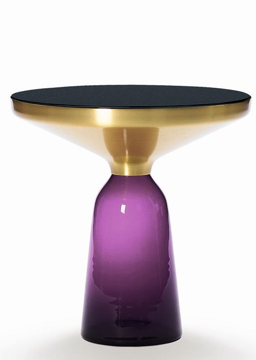Bell Side Table Table d'appoint ClassiCon Laiton Amethyst Violet