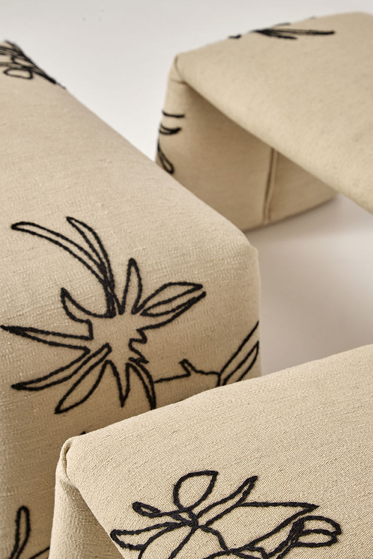 Banc de fleurs plié Nanimarquina 