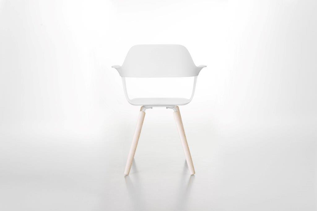 Muse Chair Chaise Radius Blanc/Bois Muse Chair Chaise Radius Blanc/Bois