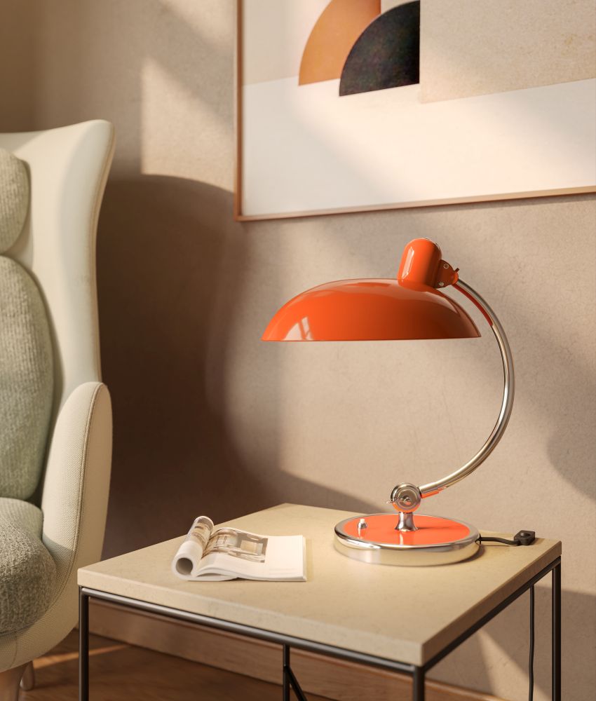 Kaiser idell 6631 T Lampe de table de luxe RAL 2004 orange pur SÉRIE SPÉCIALE Fritz Hansen