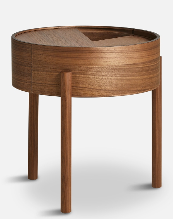 Arc Table d'appoint Noyer Ø 42 cm Woud