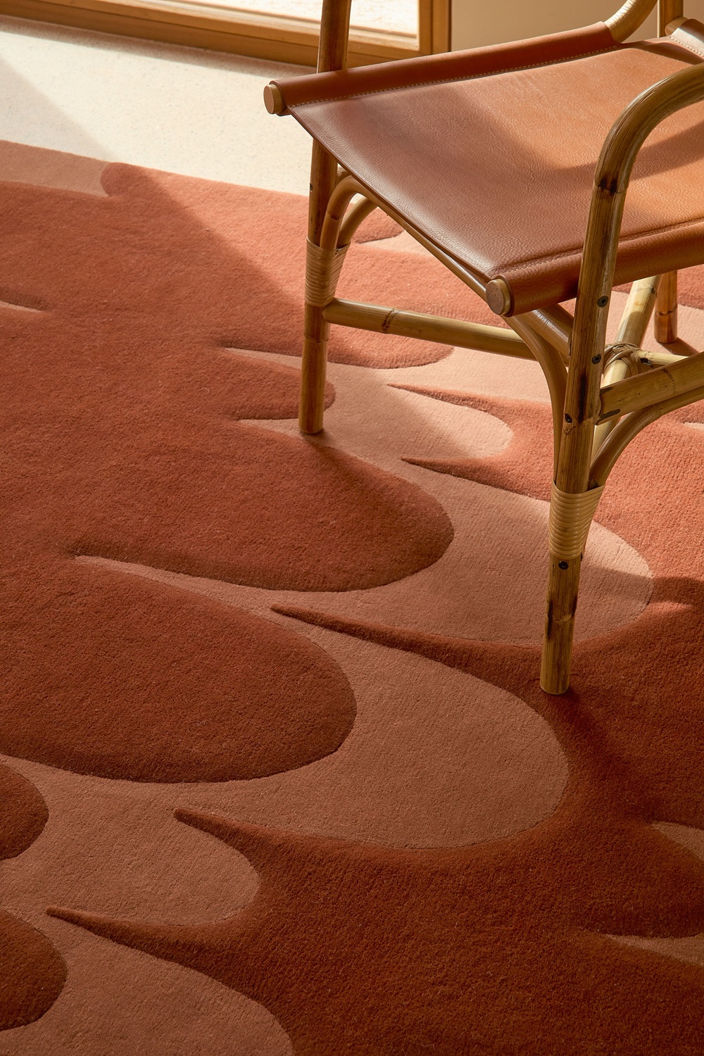 Lucia Eames Echo Tapis Terracotta Nanimarquina