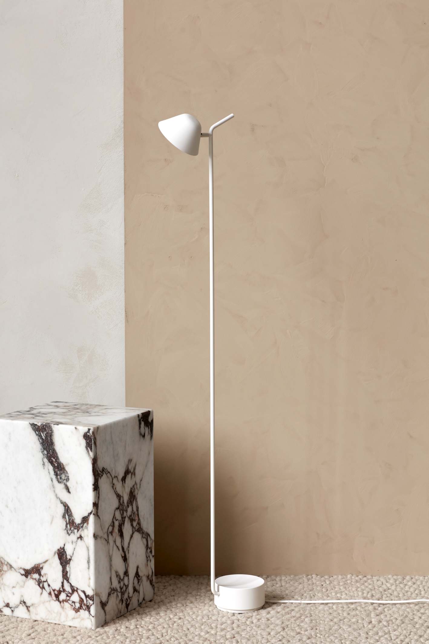 Peek Floor Lamp Lampadaire Audo Blanc